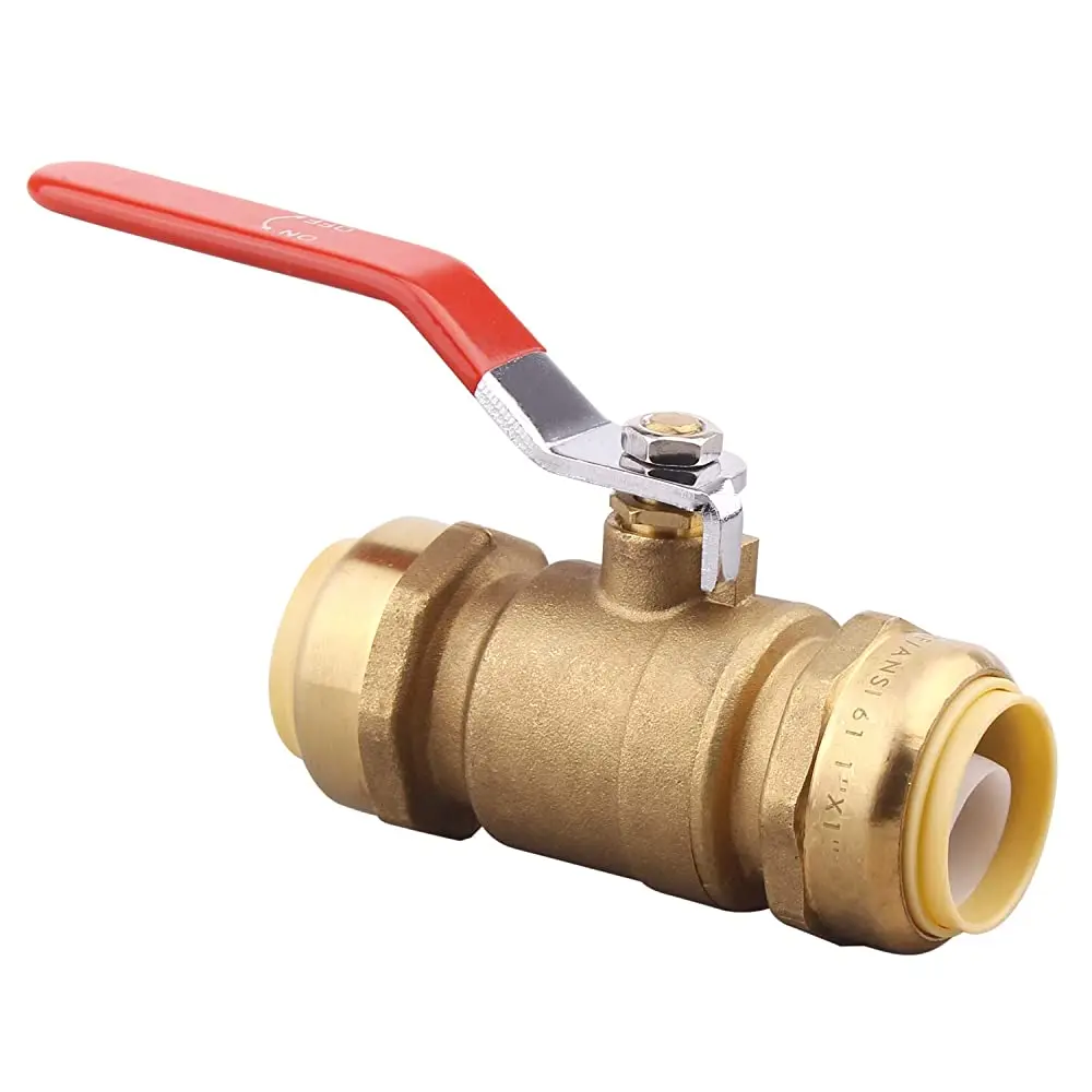 3/4 Inch Water Shut Off Pex Copper Cpvc Hdpe Brass Pushtoconnect Ball