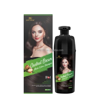 New Arrival Professional Hair Dyes Shampoo Dye Hair Color Private Label Hair Dye Shampoo 3 In 1 400ml