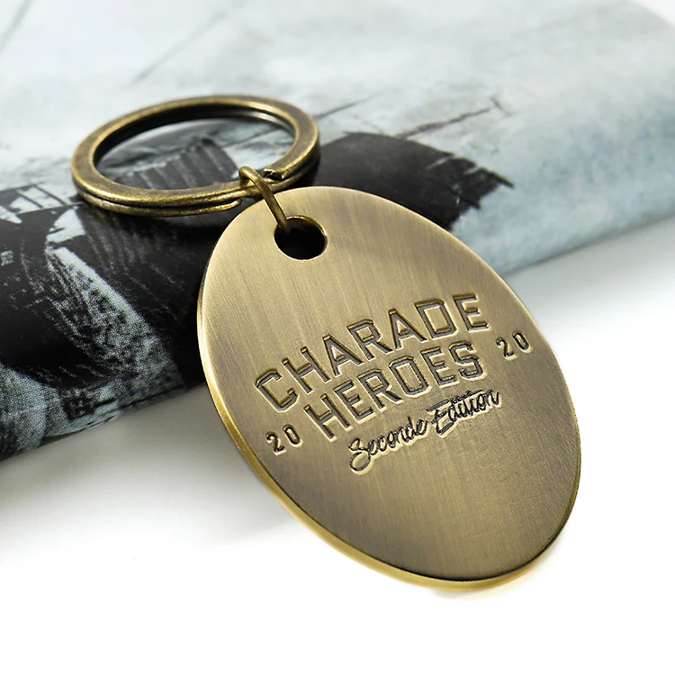 Promotional Keyring Custom 3d Logo Letters Metal Key Chains Llavero