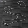 1 mm Wide Silver
