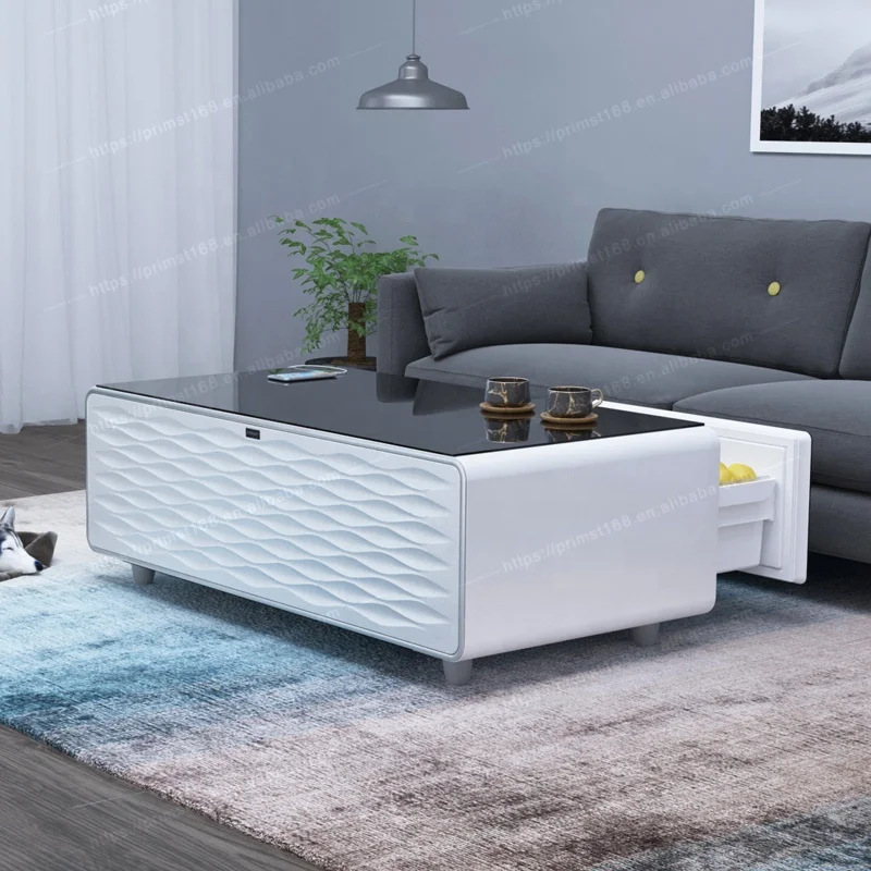 Smart Dual-Zone Coffee Table Refrigerator for Homes & Businesses