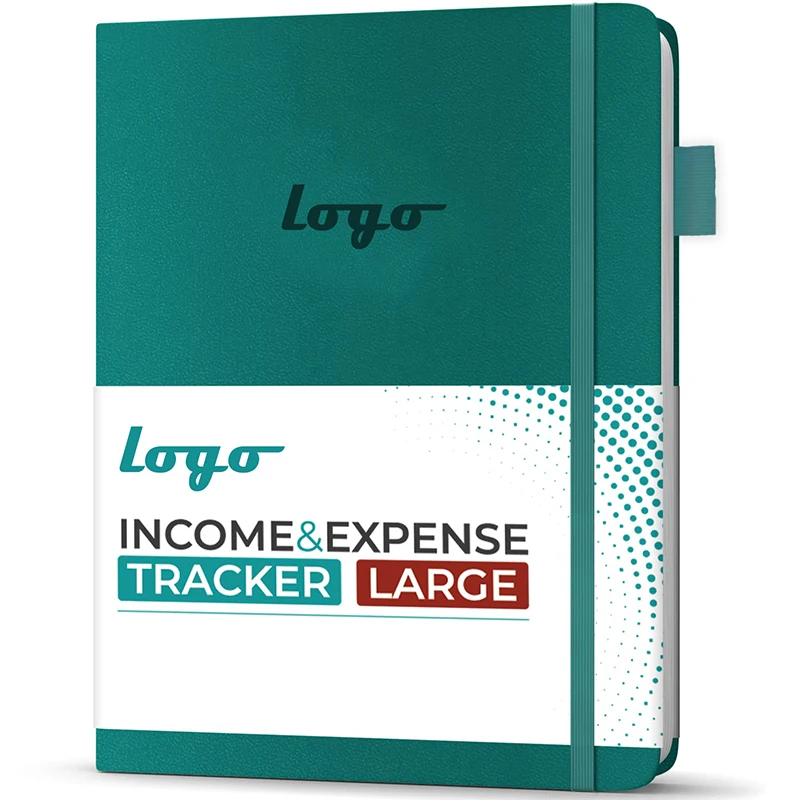 A4 Size Customised Logo Income and Expense Ledger Book Personal Finance Record and Bookkeeping Log Book