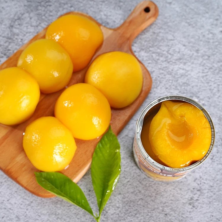 425g/820g/3000g Canned Yellow Peach  in Light Syrup Canned Peach Halves