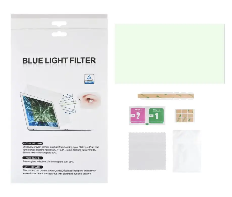 TUV Certificated Anti-scratch PET Blue-light Screen Protection Film for Laptop Anti Blue Light Screen Protector