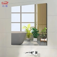 Morden Style Bathroom Furniture Vanity Infinity Frameless Half Round Bedroom Decor Wall Adhesive Sticker Mirror