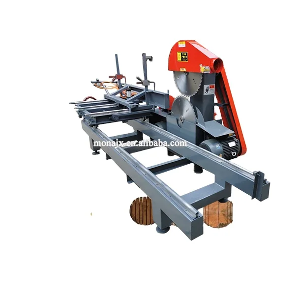 High Speed Energy Saving Timber Sliding Table Saw Log Cutting Sawmill