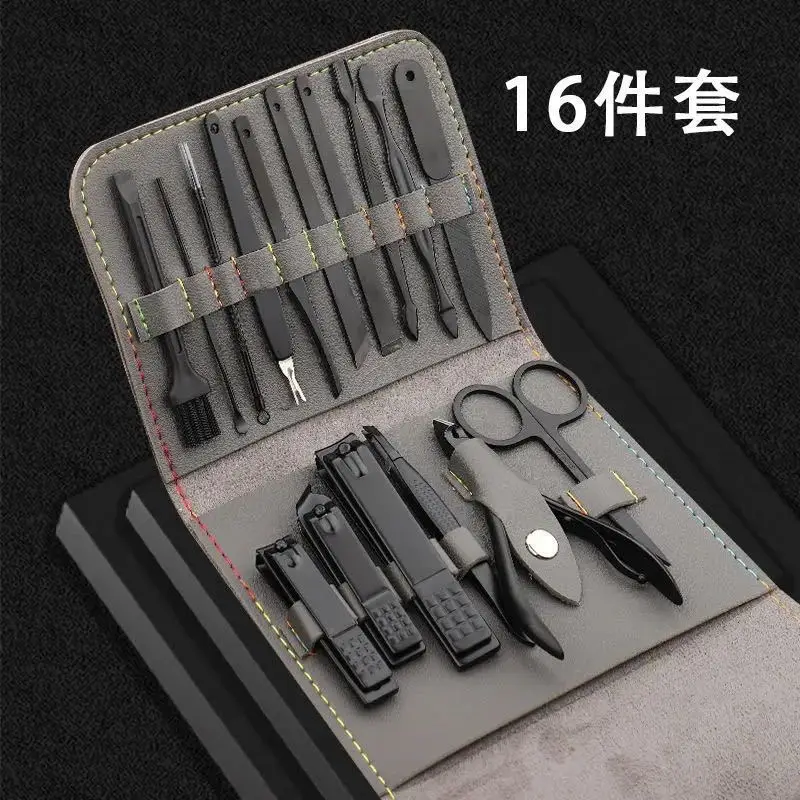 Rose Gold 16 Piece Nail Clipper Set enhancement tool nail clipper custom nail clipper Beauty Set