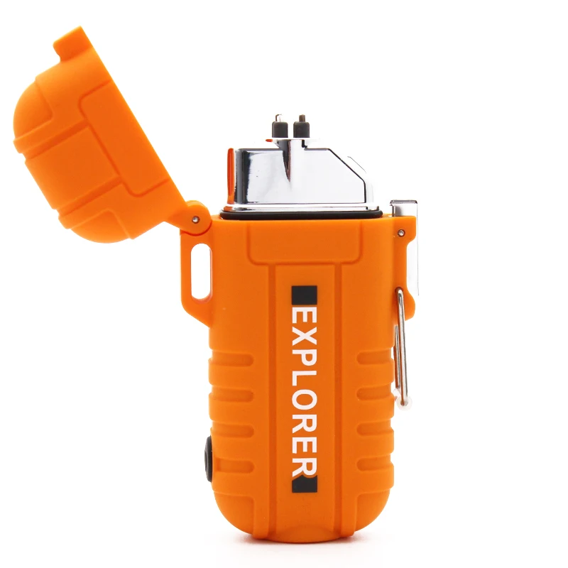 Survival Waterproof Plasma Lighter With Flashlight Custom Outdoor