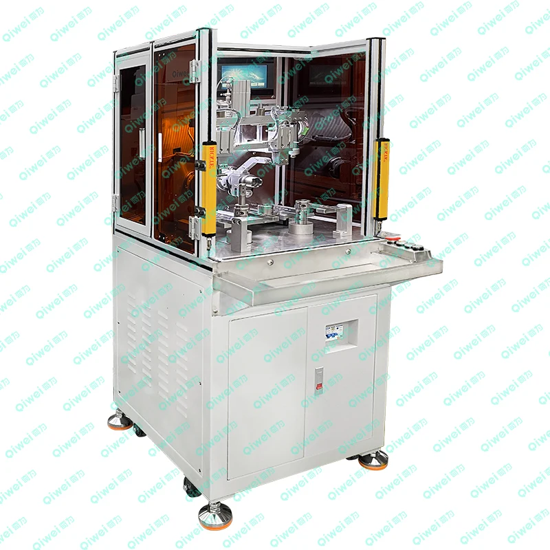 QIWEI Automatic CNC Two-Station Stator Coil Winder for Micro Motor Cooling Fan Home Appliance Manufacturing
