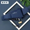 Flat, five-fold, navy blue - black vinyl coating