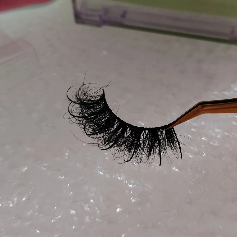 Full Volume Fluffy Mink Eyelash Lash Box Luxury Eyelashes Real Siberia ...