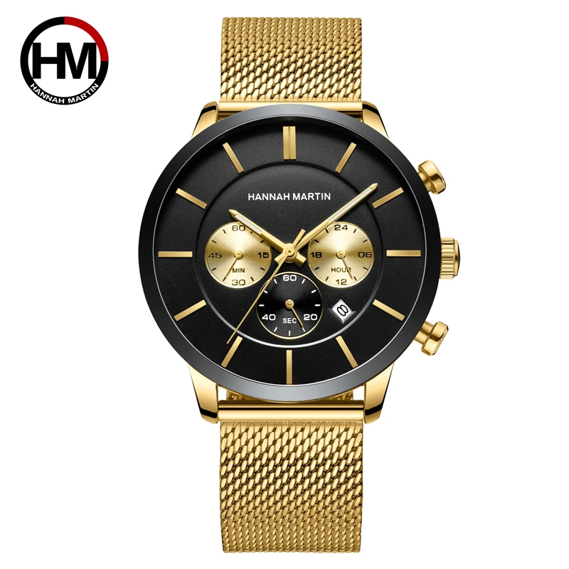 Hannah Martin Modo Di Marca Da Polso Da Uomo Orologi Uomo Data Orologio Di  Lusso In Acciaio Inox Multifunzione Impermeabile Uomini Della Vigilanza Del  Quarzo - Buy Hannah Martin Orologio,Orologi Da Uomo,Orologi
