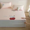 PE Appliqué Embroidery - Tomato Fairy Rabbit - Bed Sheet Style