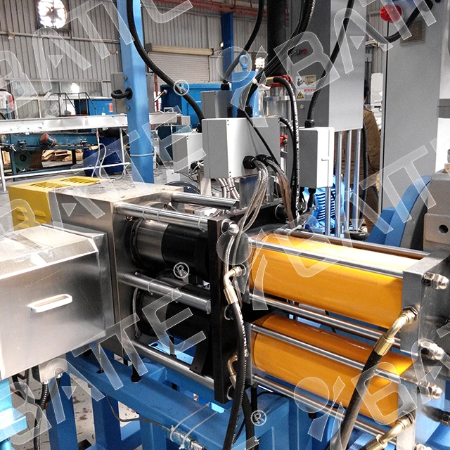 Automatic Plastic and Rubber Extruder Continuous Double Piston Hydraulic Screen Changer for Biopolymer