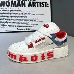 2026 Versatile Ins Style Personality Fashion Comfortable Trendy Casual Shoes Campus Student Letter Men's Thick-Soled