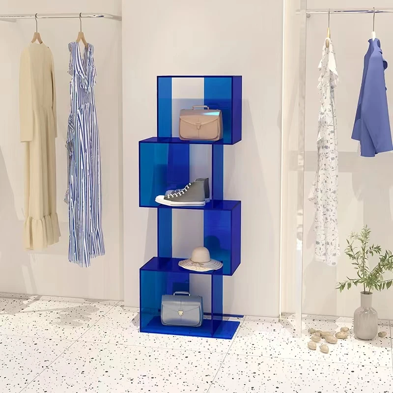 Customized Rectangular Acrylic Display Stand Modern Exhibition Stand Plinth Cube  Acrylic Display Stand