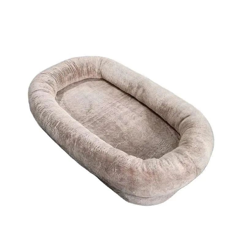 Factory Direct Sale Human Dog Bed Human Size Washable Faux Fur Human Dog Bed for You and Pets Human Dog Beds.