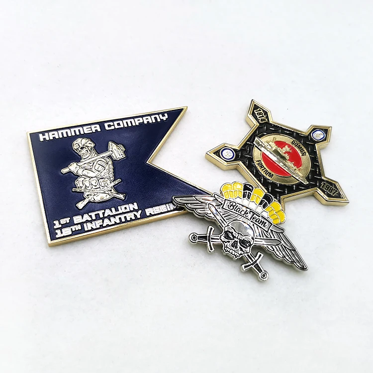 Custom Blank Brass Challenge Coin Metal Crafts Die Cast 3d Golden ...