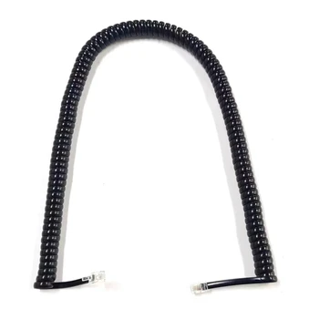 Belkin 12ft Coiled Telephone Handset Cord - RJ11 M/M - Black