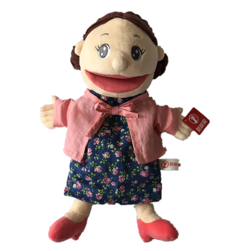 Factory Own Design Stuffed Soft Toy Open Mouth Human Hand Plush Puppet Doll  Human Puppet