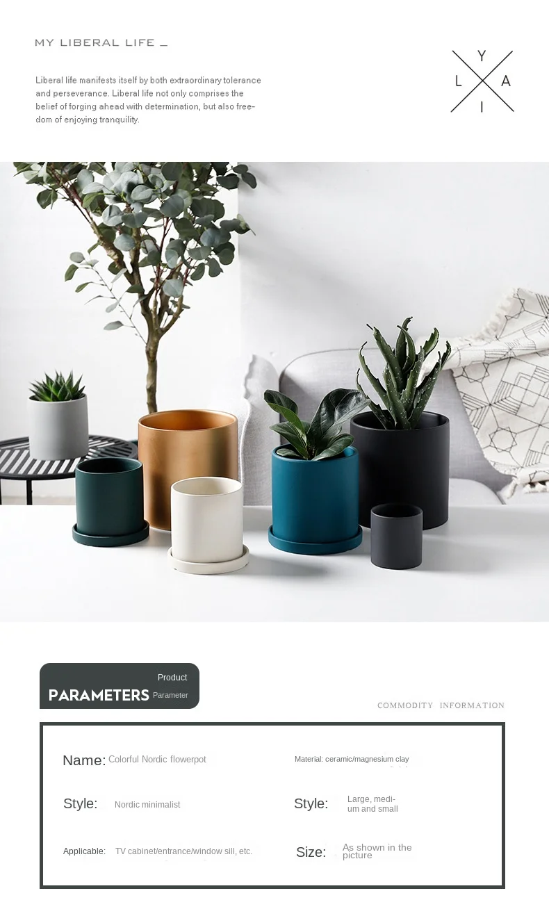 آنية زهور سيراميك مدمجة مدمجة رائعة ومميزة للنباتات العصارية والصبار 8 He959d8d179644014a09b623f65b3c519b