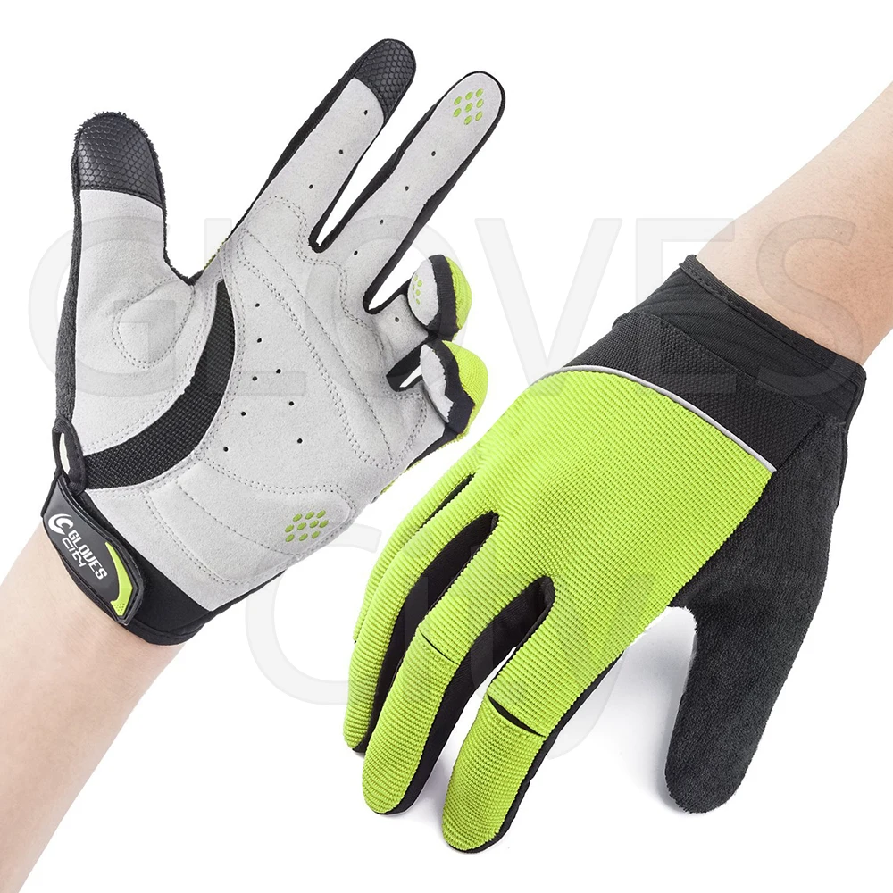 Best 2023 Road Riser Sports Gel Padded Cycling Full Finger Gloves With