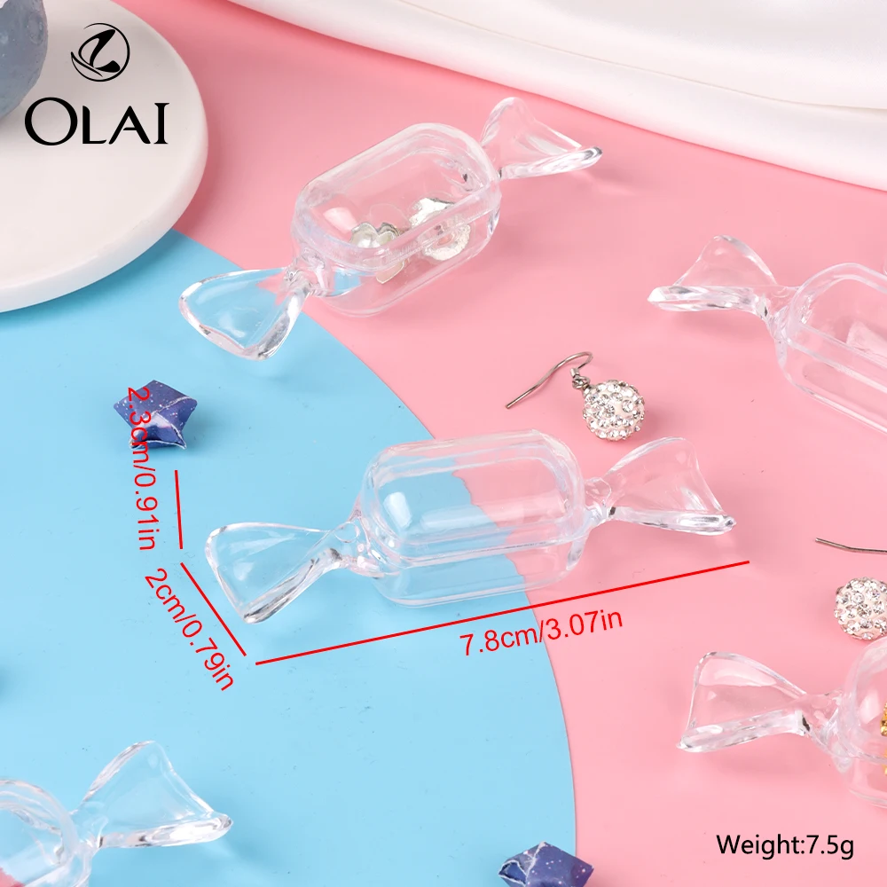 Stock Cheap Gift Transparent Plastic Insert Candy Ring Small Jewelry Storage Box