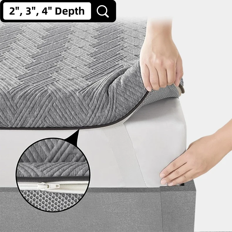 High Density Memory Foam Egg Shell Twin Xl Super King Full Queen Size Sleeping Bed Pad Mattress Topper Pad 160X200 180 X 200Cm