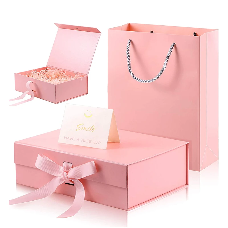 Cardboard Gift Box Luxury Box With Changeable Ribbon And
