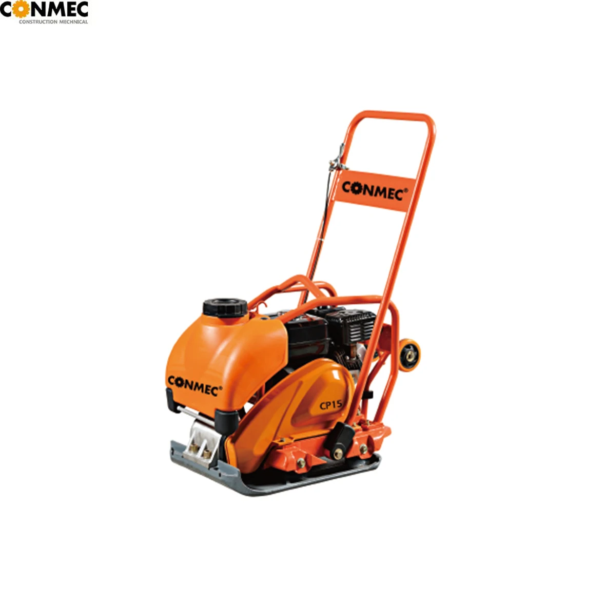 CE Vibratory Plate Compactor Machine Conmec Honda GX160 Engine Water and Trolley Wheel
