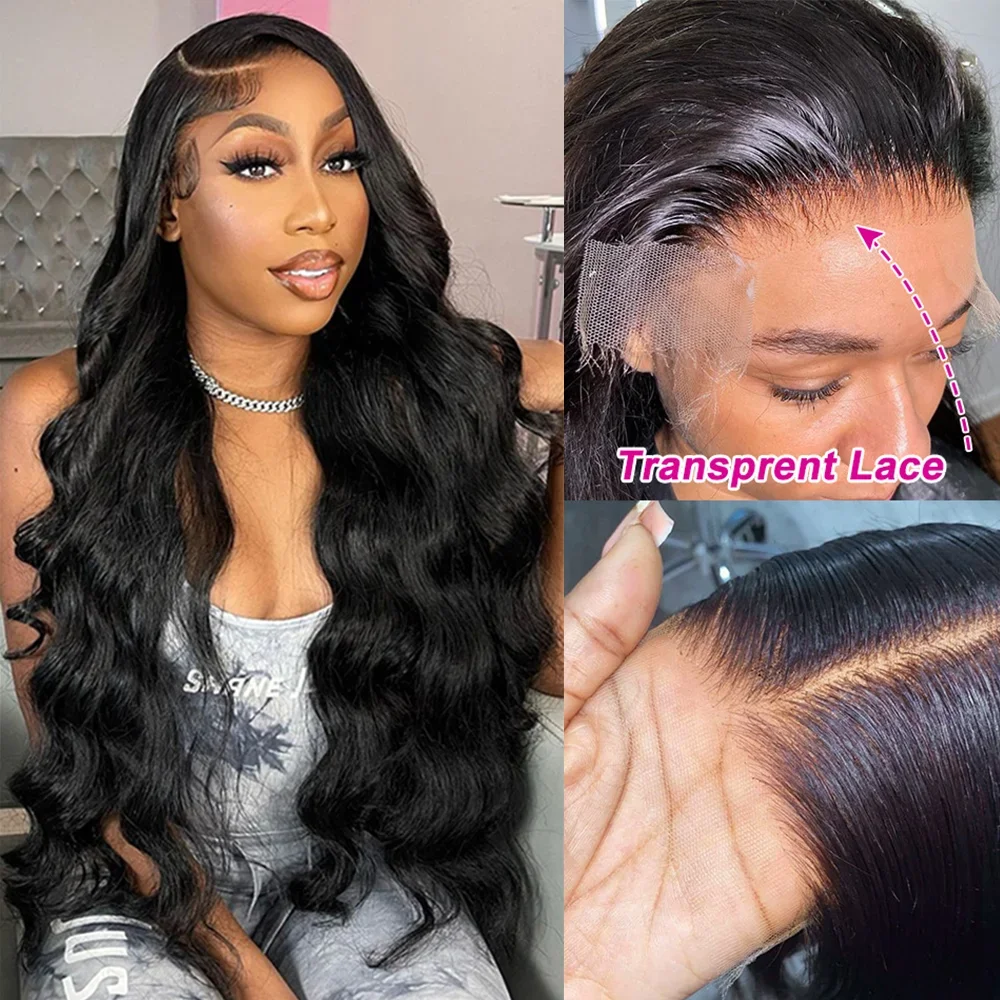 Peruca lace front hd cabelo humano body wave pré-penteada_voghion.com