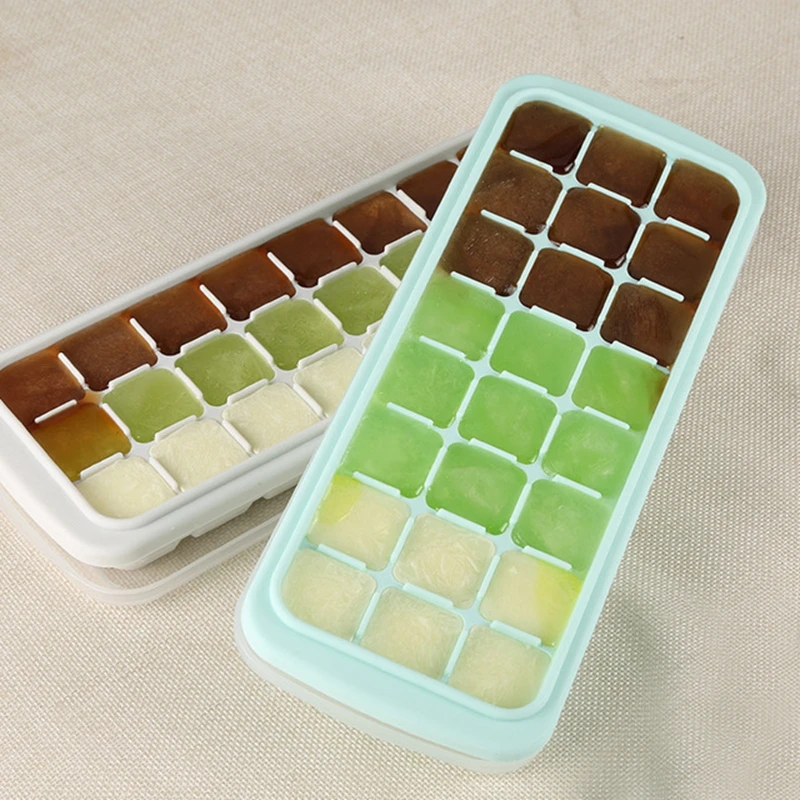 hot sale Food grade silicone 24 lattice with lid Cavities Silicone