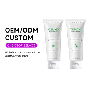 OEM ODM Skin Care Face Wash Whitening Cream Deep Clean Pore Moisturizer Hyaluronic Acid Balance Oil Acne Foam Facial Cleanser