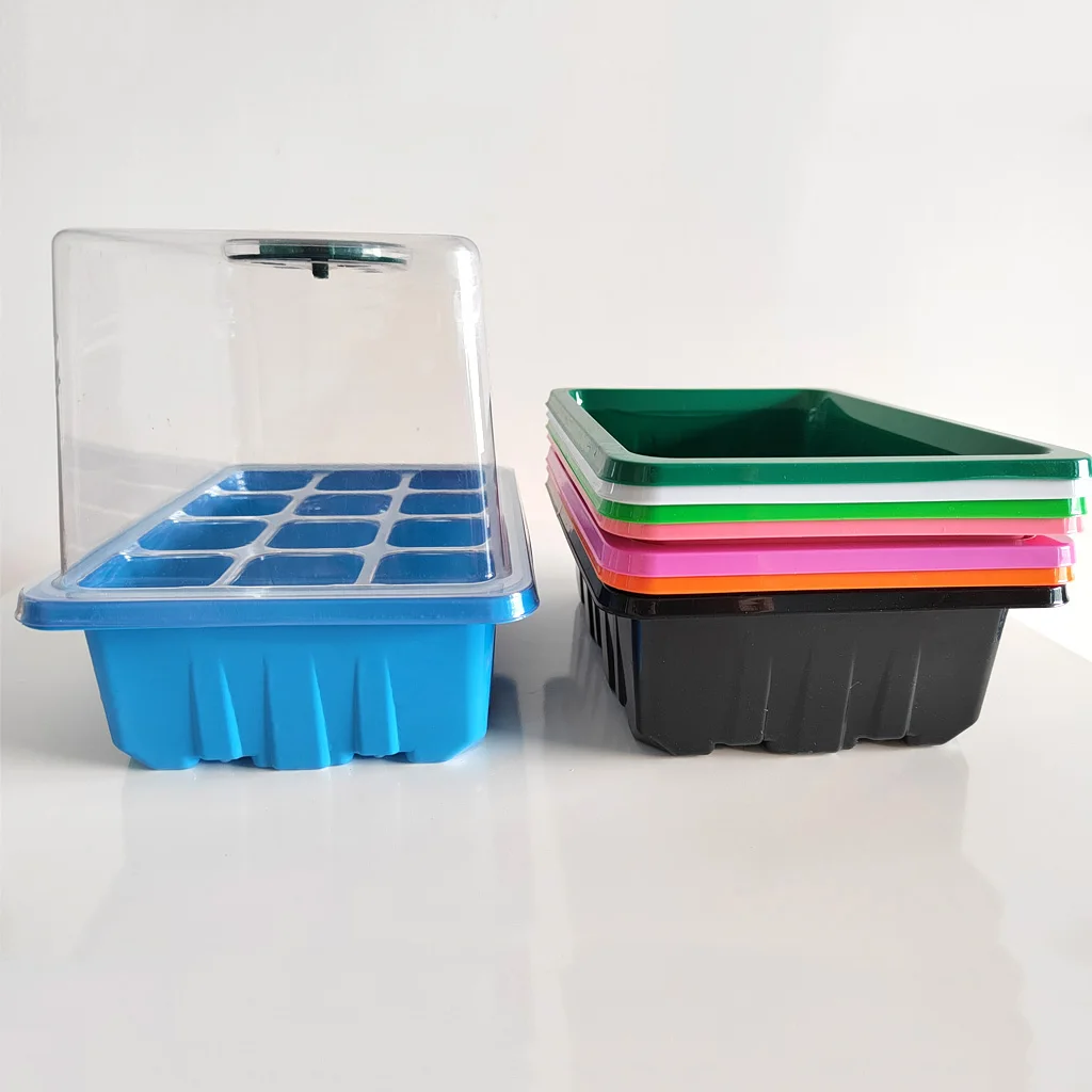 Recyclable PVC PET PS Clamshell Blister Packs for Seeds & Plant Plugs Moisture-Control & Ventilated Tray Design