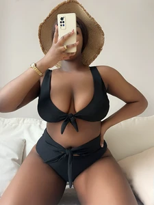Hot Sale L to 4XL Plus Size Bikini Girl Swimwear Swimsuits for Plus Size