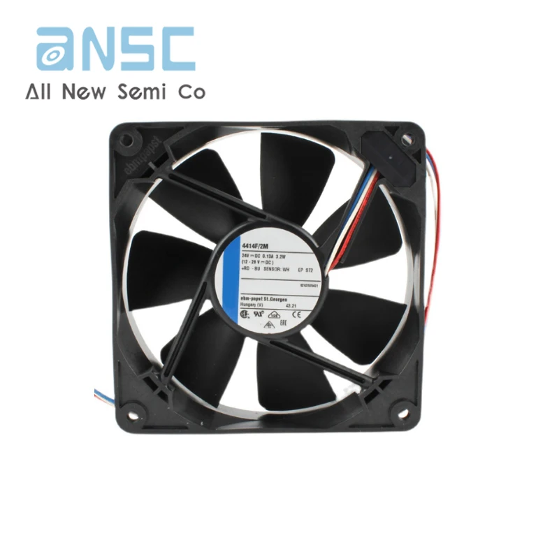 Original Axial flow fan 4414F/2M 12025 24V 3.2W 0.13A 2400RPM 119*119*25.4MM Converter axial flow Computer fan