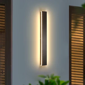 LED Outdoor Wall Lamp for Garden and Gate - Aluminum Body with Acrylic Shade,Remote Control Waterproof for Courtyard and Balcony