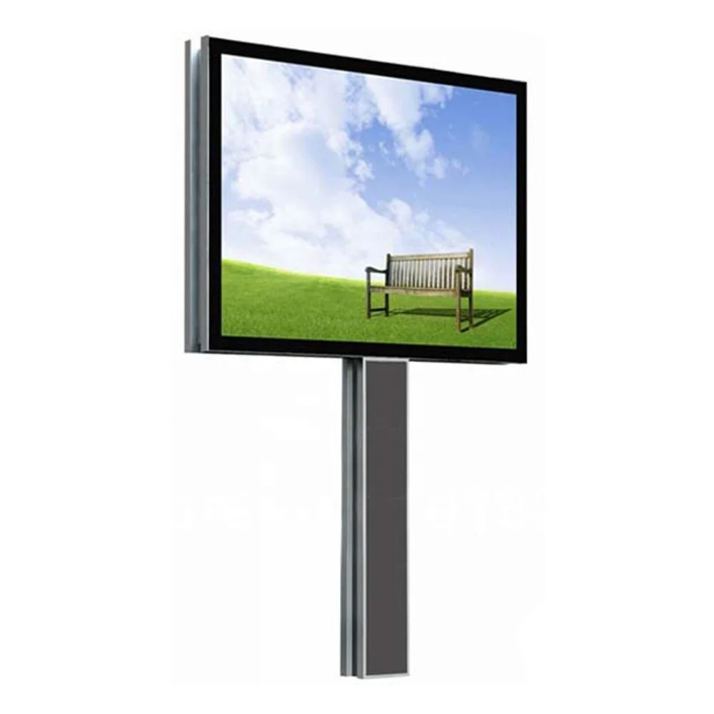 Outdoor Large 4x3 Single Side Scrolling Lightbox Advertising Billboard
