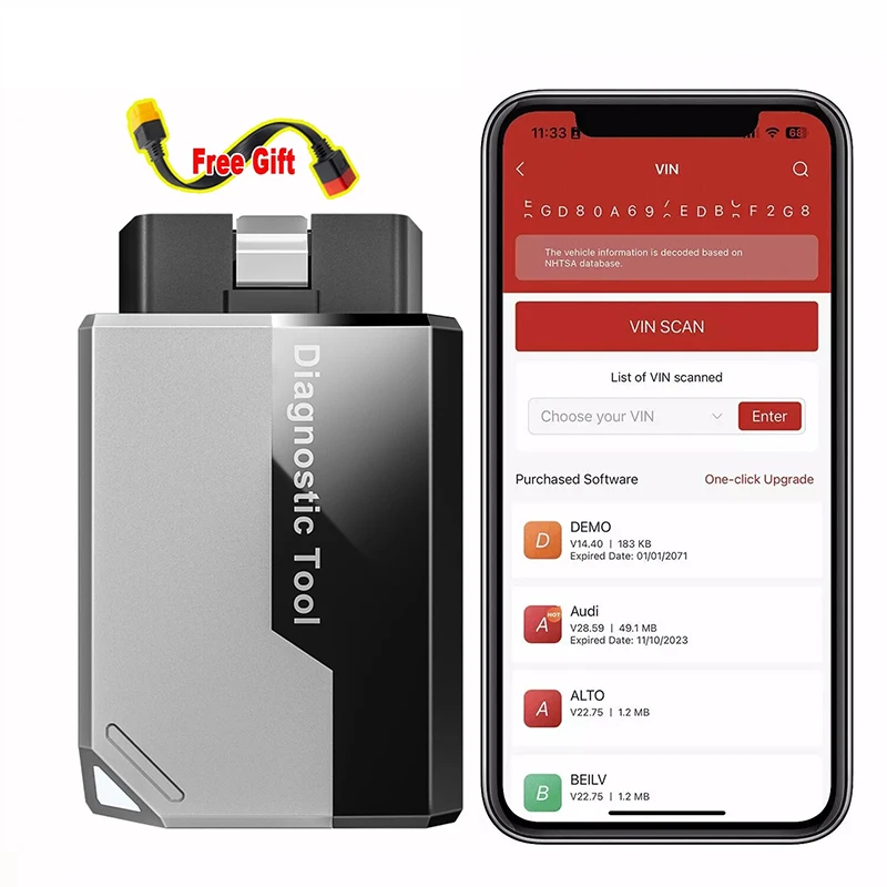 Produktbild von Kingbolen Ediag Elite Vollsystem-Autodiagnosegerät OBD2-Scanner Bluetooth Mit 15 Resets Auto-VIN Für Alle Fahrzeuge