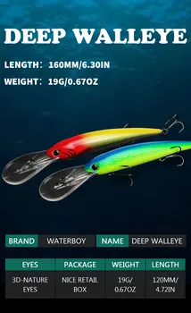 Cheery 20-Color Deep Cornea Trolling Lure 125mm 19g Floating Crankbait for Small Fish Pike Fishing Excellent Visibility – Trolling Lure – view 3