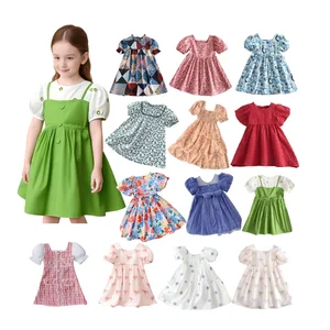 Kids Wear Wholesale Summer Girls Fashion Short Sleeves Girls Dresses for Girls