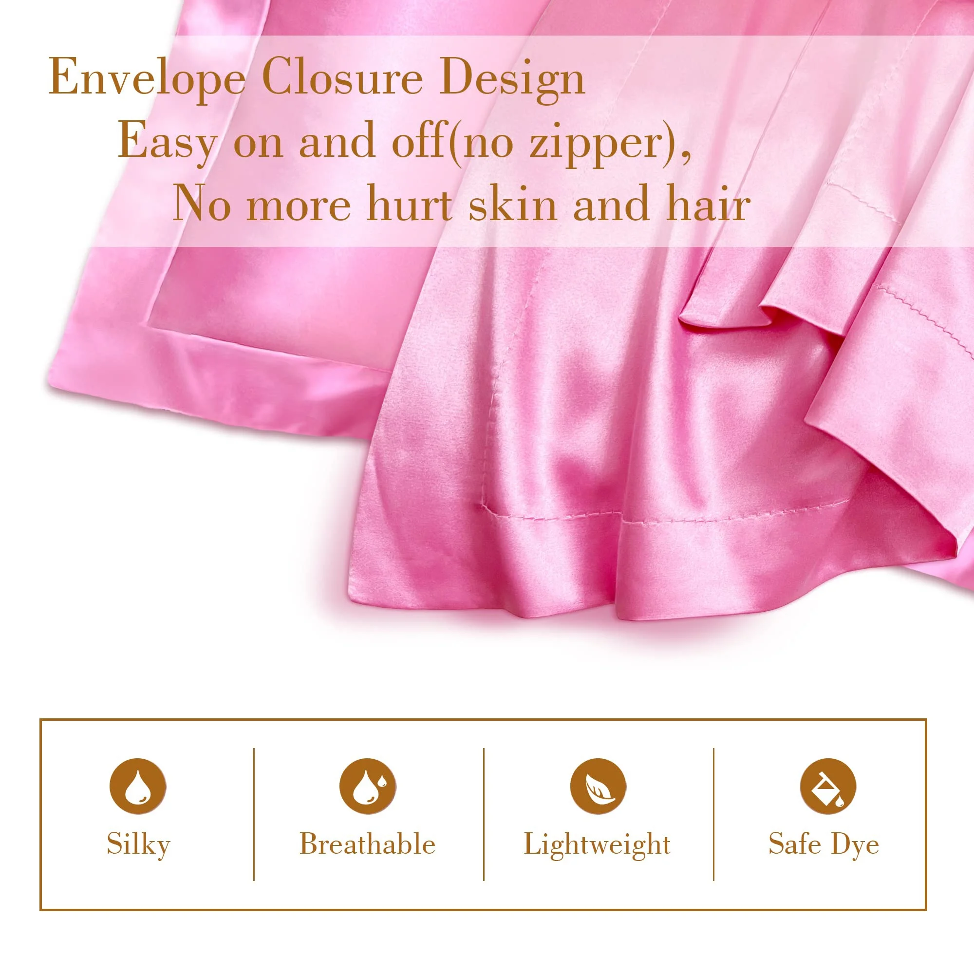 Wholesale Eco-friendly Antibacterial 20"x 26" 22mm 100% Pure Mulberry Silk Pillow Case Set for Sleeping supplier