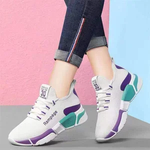 New Casual Women's Sports Shoes Comfortable Travel Mesh Breathable Surface Soft Soled Walking Shoes Low Cut Sneakers for Women
