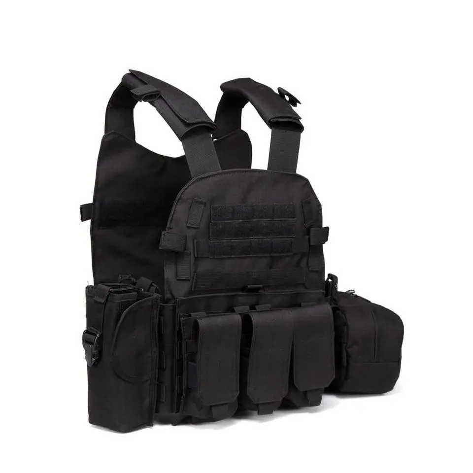Tactical Vest Molle 600d Nylon 6094 Hunting Plate Carrier Paintball Cs ...