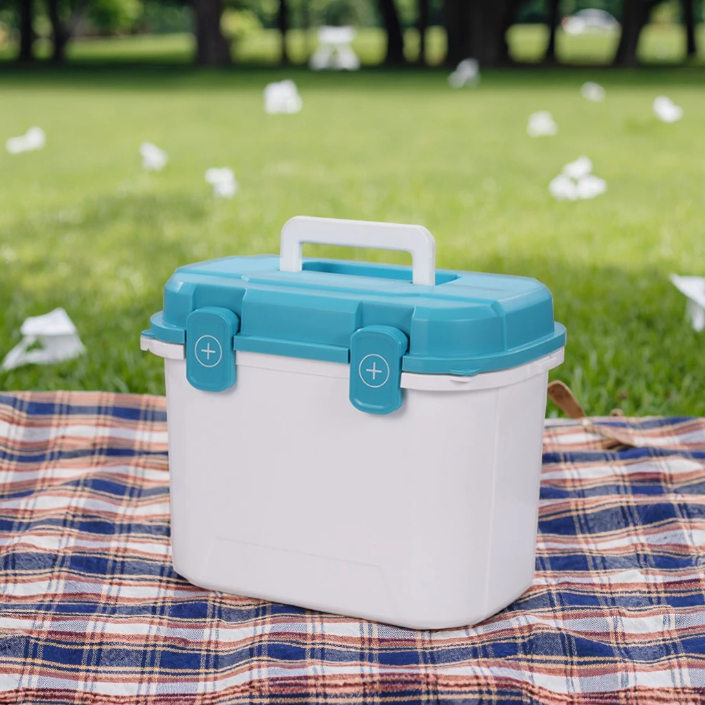 Custom Logo 13QT Small Size Portable Medical Ice Box Modern Vaccine Carrier Cooler for Food & Cans Heat Preservation Chair Style