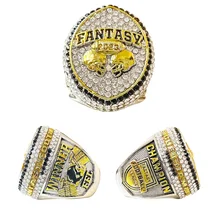 2023 FFL Fantasy Football Annual Championship Ring New European and American Popular Jewelry Custom Wooden Box