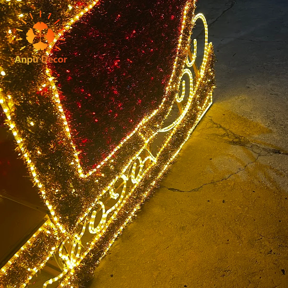 Large Outdoor Waterproof Lighting 3d Sculpture Train Decoration Christmas Luxury Shopping Mall Party Decoration