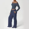 Blu reale (maniche lunghe + pantaloni)