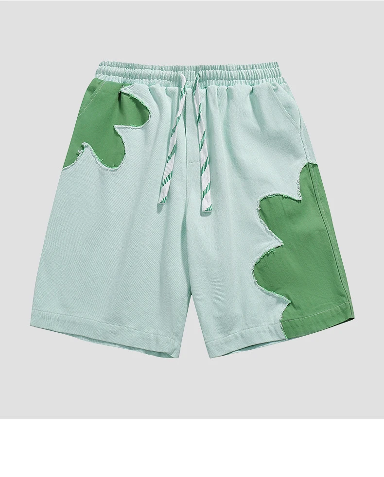Custom Wholesale High Quality 100% Cotton Plus Size Men's Shorts Patchwork Plain Gym Boys Causal Sweat Shorts Summer763_voghion.com