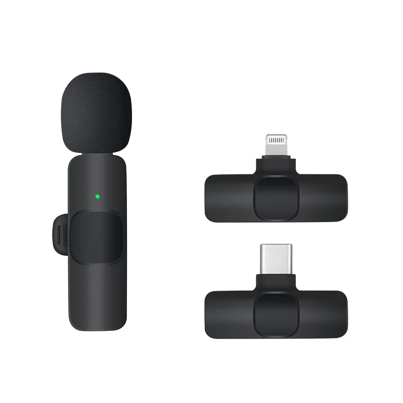 Microphone sans fil K9 2.4G pour Type-C enregistrement Audio Portable eu  chant, Plug and